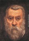 Jacopo Robusti Tintoretto Famous Paintings - Self-portrait [detail 1]